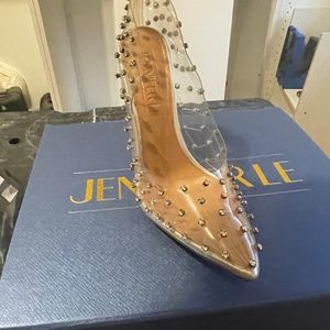 I AmJenniferle Clear Stud Heel